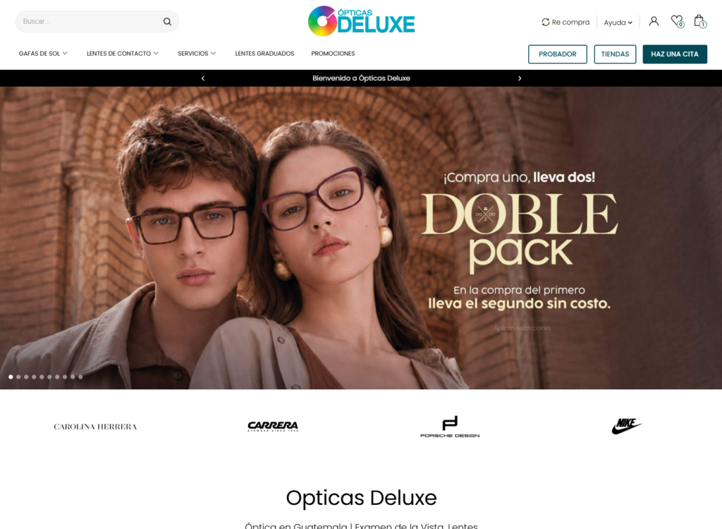 Ópticas Deluxe en Guatemala — tienda en Miraflores con más de 800 estilos